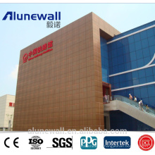 Alunewall Decorative Metal Copper Composite Panels for Wall Cladding with best price